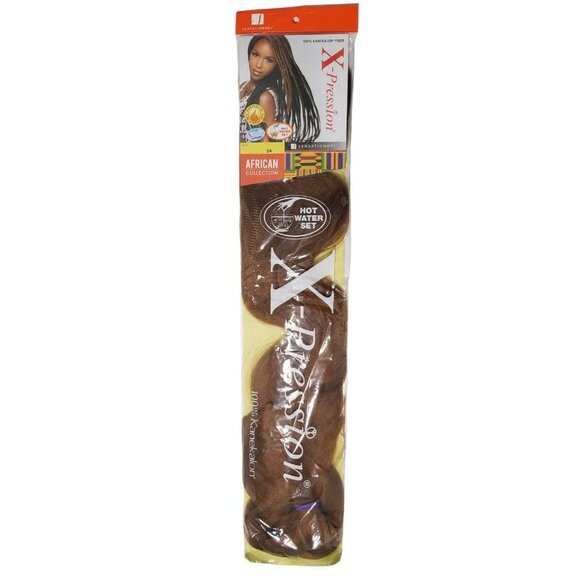 NWT X-Pression African Collection Synthetic Hair 100% Kanekalon Size 82" Long Co - Picture 2 of 6